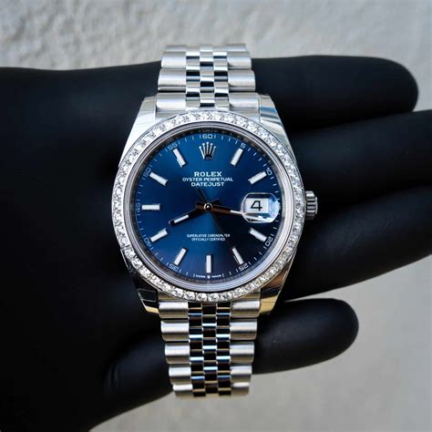 rolex datejust jubilee smooth bezel|rolex datejust 41 blue diamond.